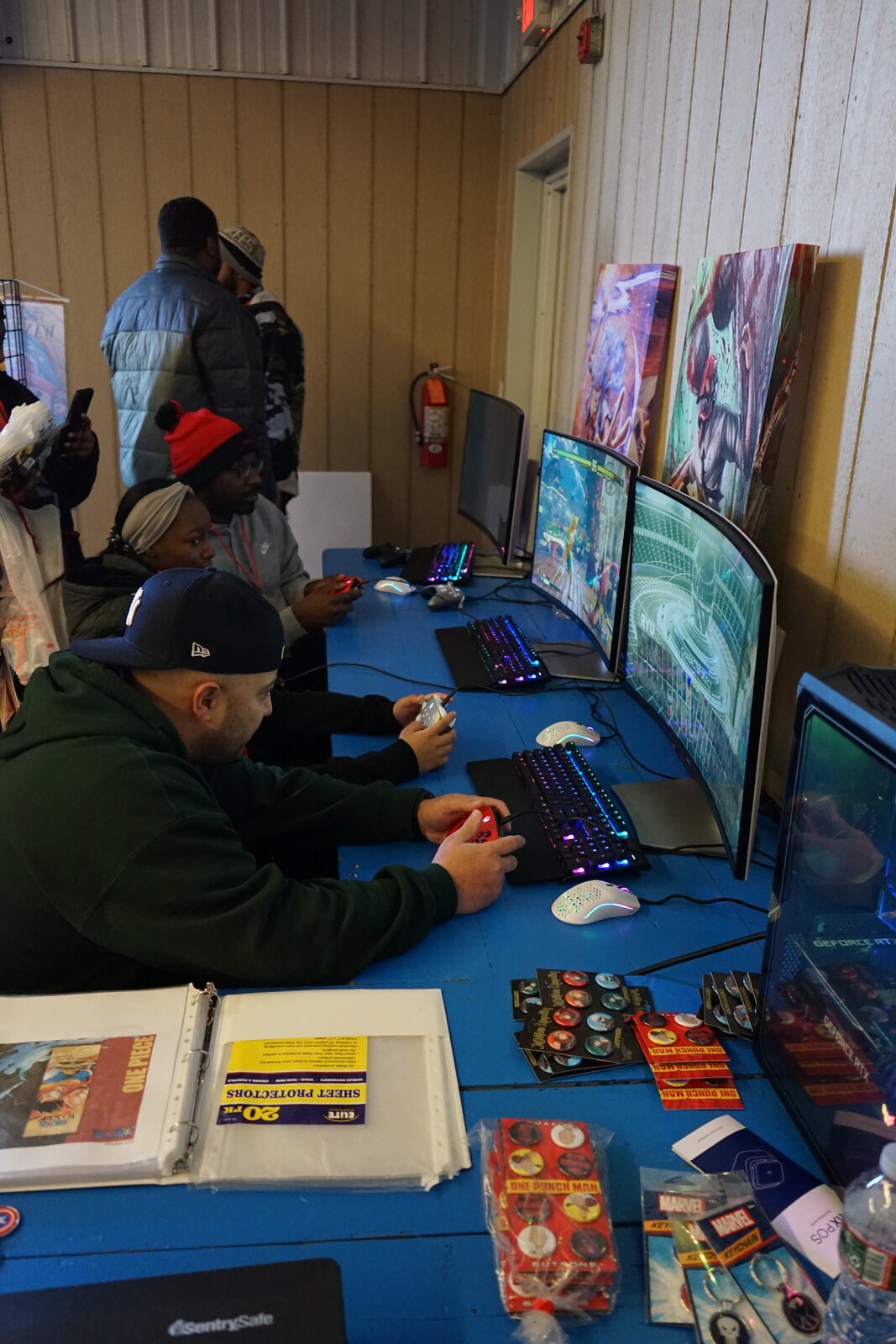 Gaming stations at Garden State Winter Fest