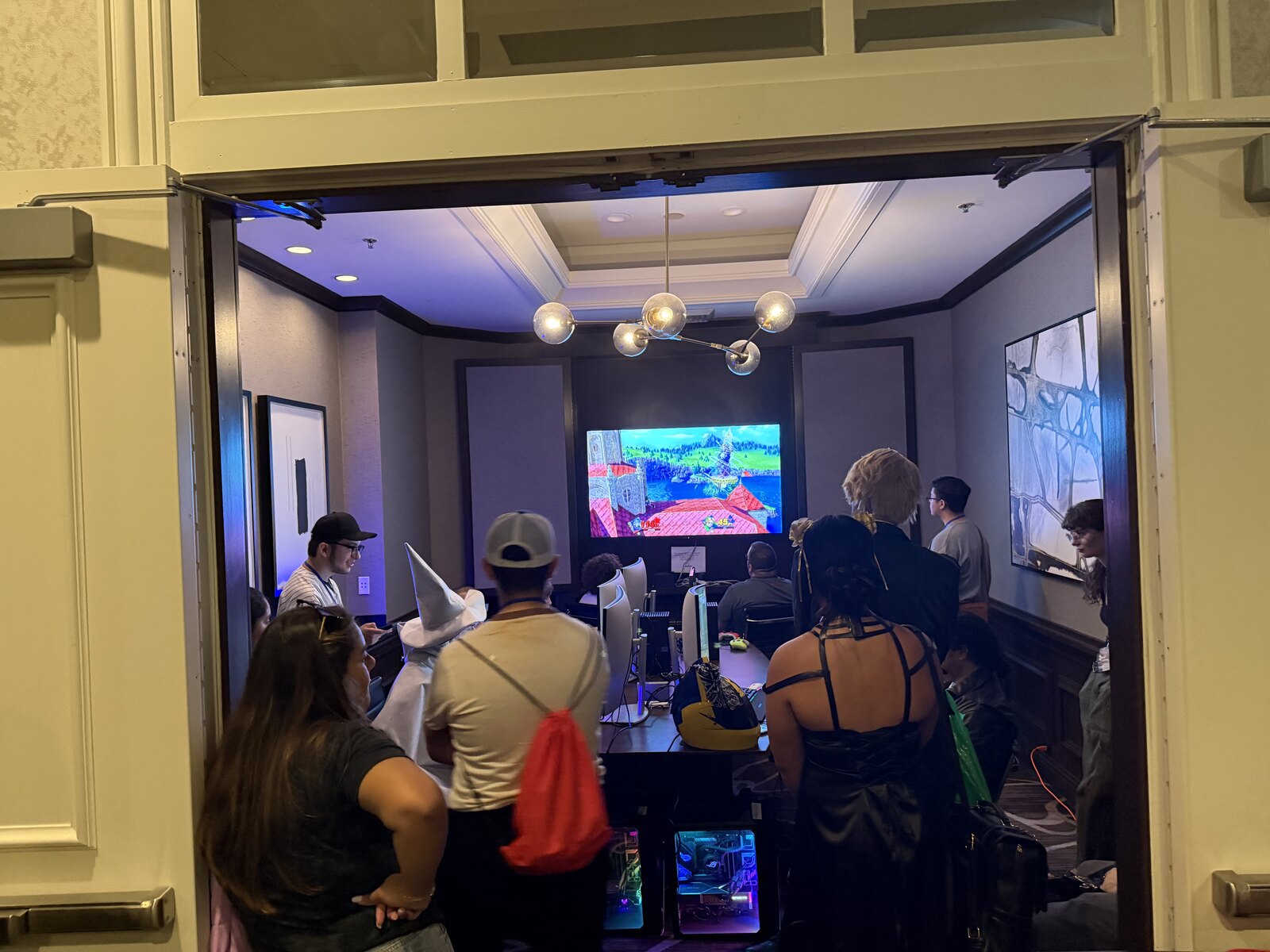 Attendees and gaming activities at Long Island Tropic Con
