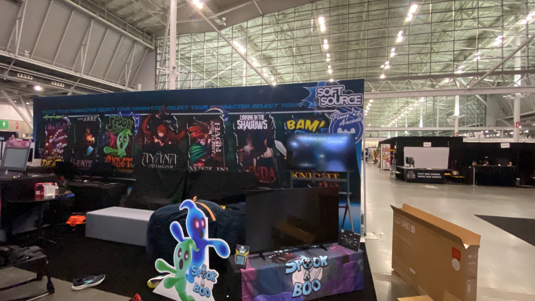 Soft Source booth at PAX East 2026 operated with support from AniMéi Gamer Zone
